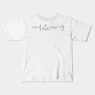 Noether Conserved Current - Quantum Field Theory Kids T-Shirt